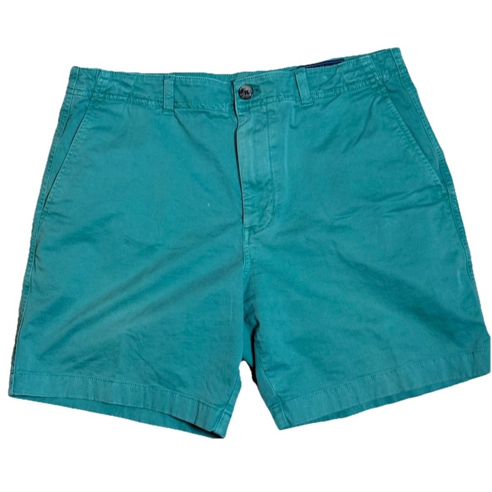 Vineyard Vines Club Shorts (3) Mens 32 Green Pink Red Chino Khaki Flat Front 7in
